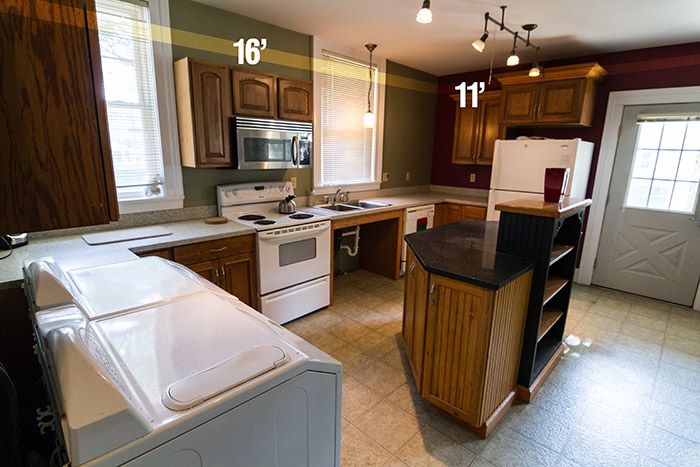 Kitchen in the 507 Erie Street Apartments