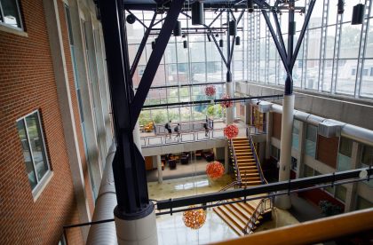 The Science Complex lobby.