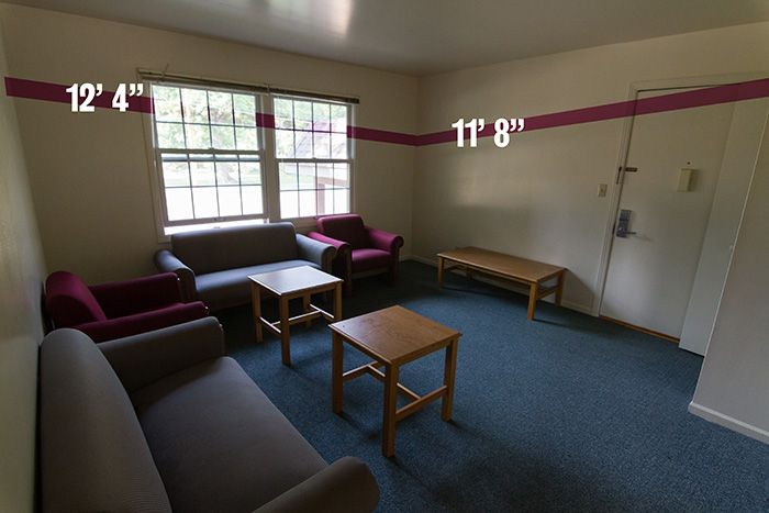 Briton House Apartments living room.