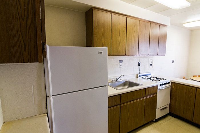 Burns Street Apartments kitchen area