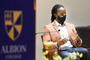 Dr. Ibram Kendi spoke at Albion College on September 20, 2021.