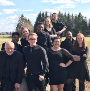 The Briton Singers with Director Clayton Parr.