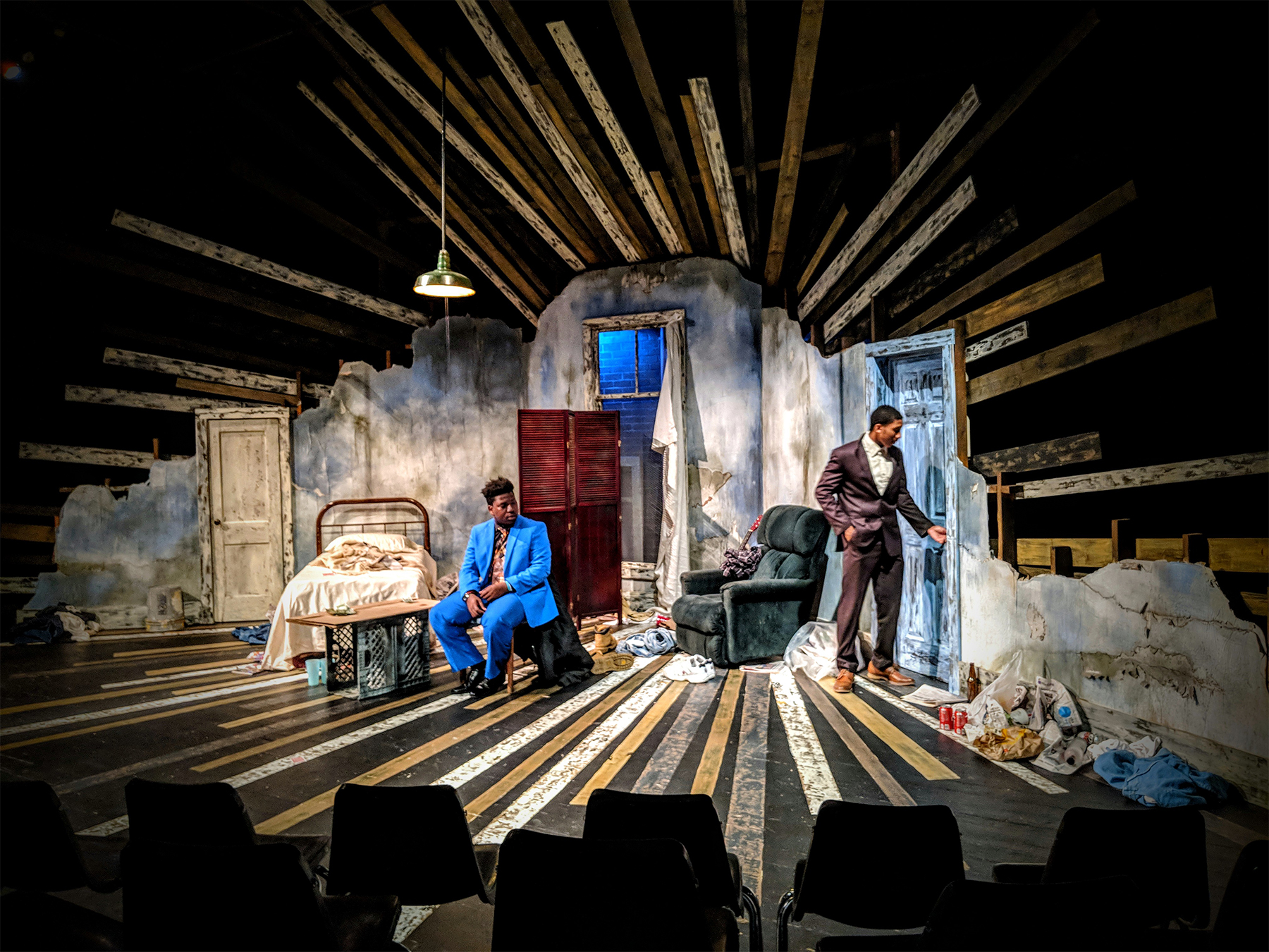 Students performing in the Black Box Theatre