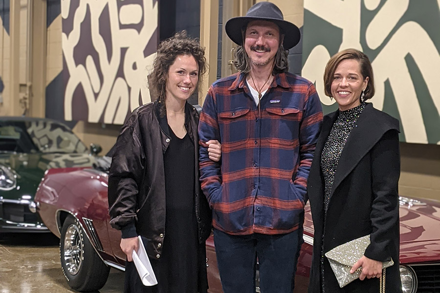 A photo of Aubrey Martinson and her colleagues.