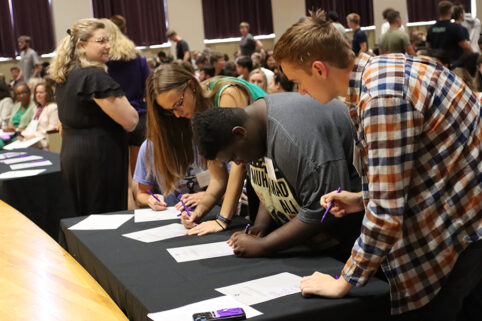 Albion College Class of 2026 students at 2022 Matriculation.