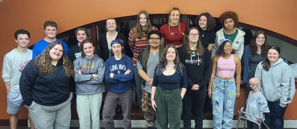 The Fall 2023 staff of The Pleiad at Albion College